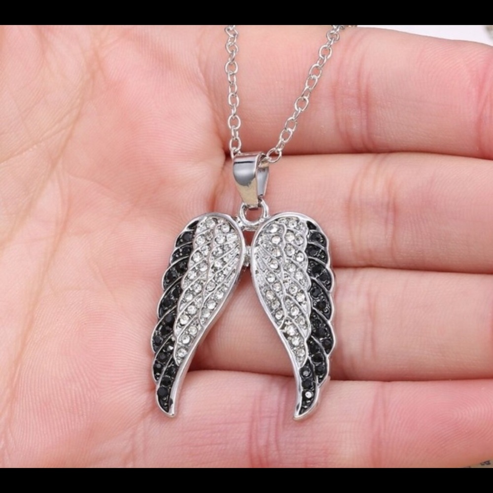 Angel wing necklaces CZ’s New